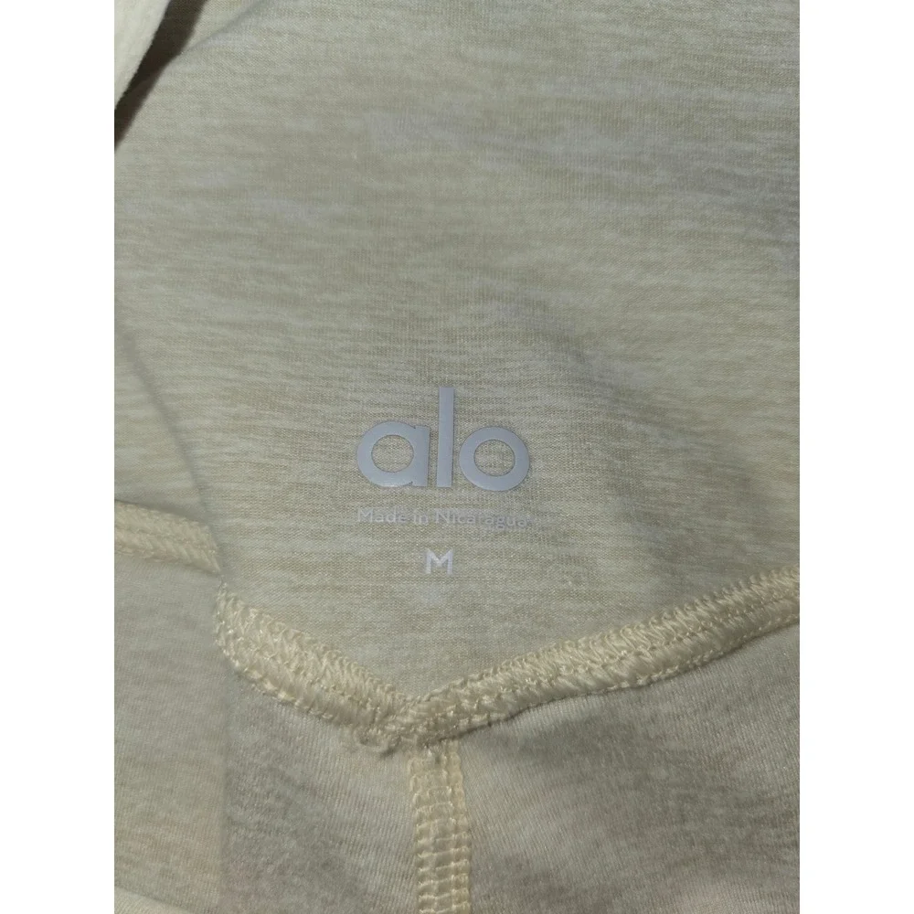 Alo Yoga Alosoft High Waist Leggings Oatmeal Heather Beige Womens Size M